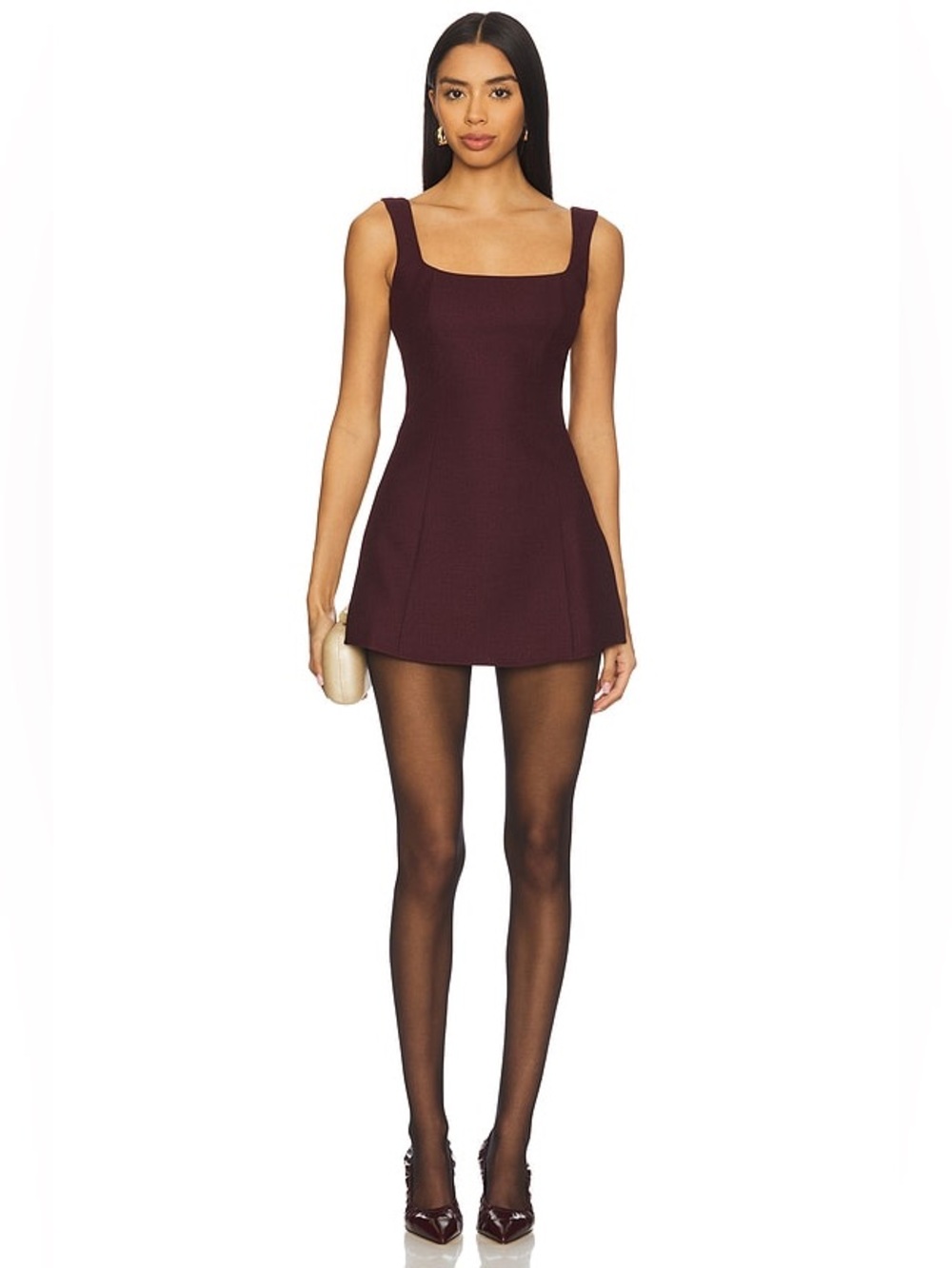 More to come
Oriana Mini Dress in Plum